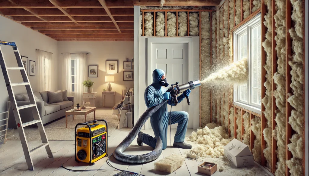 Instalación del aislamiento insuflado paso a paso